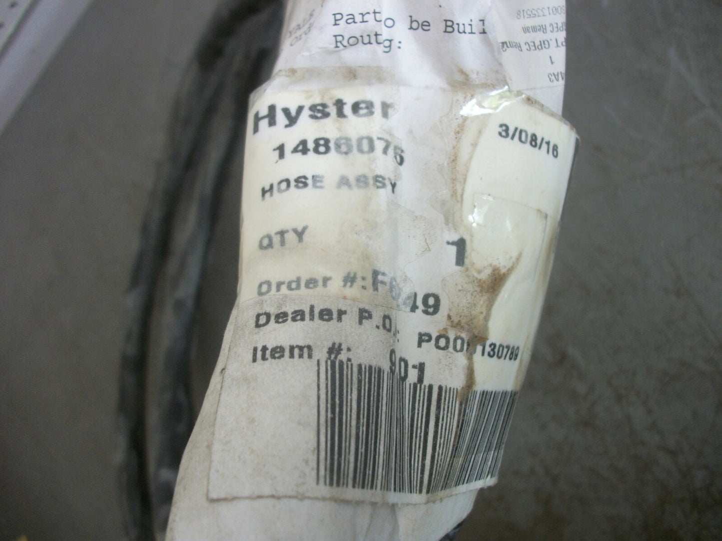HYSTER HOSE ASSEMBLY 1486076 NEW