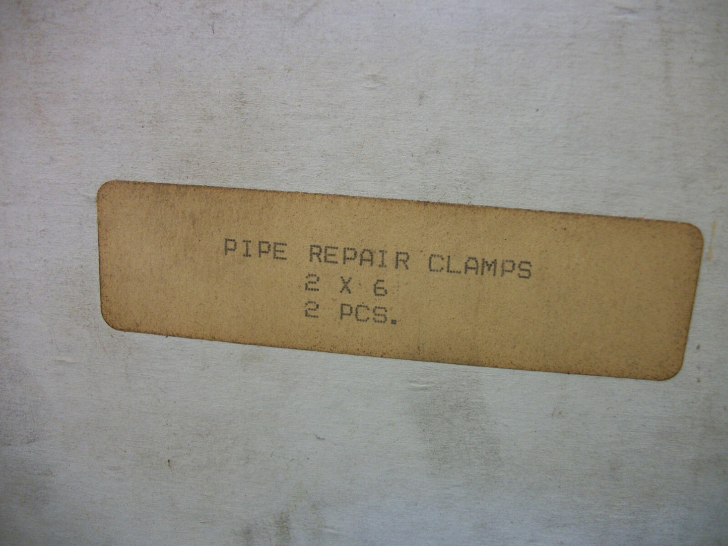 CLAMPETTE BOX OF 2 2X6 PIPE REPAIR CLAMPS 330 NIB