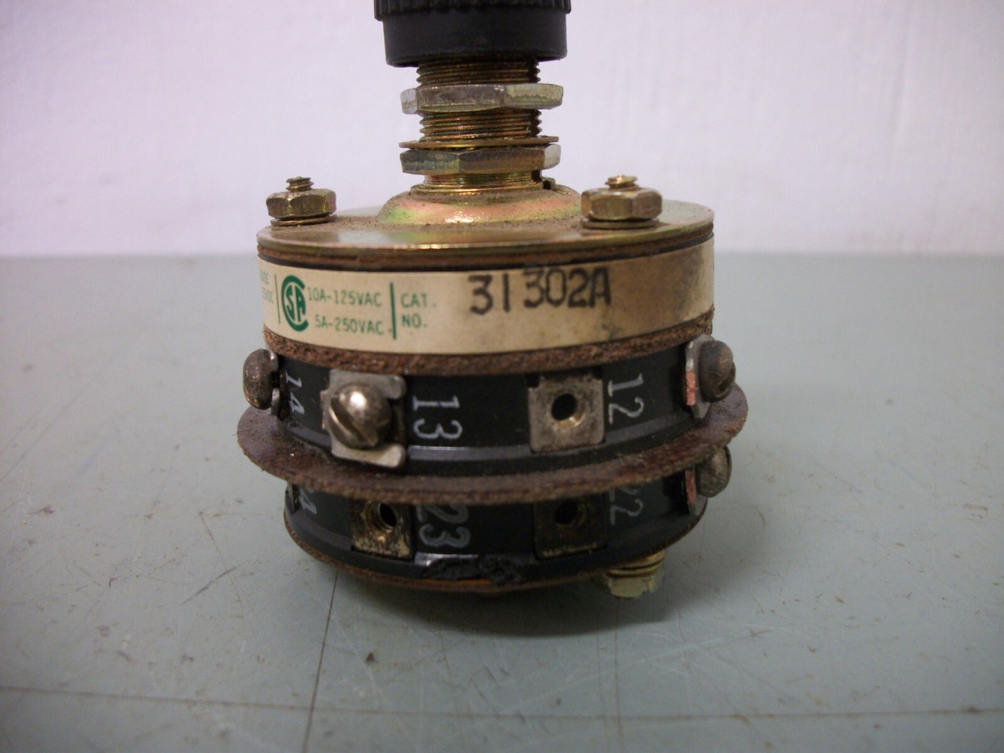 ELECTRO SWITCH 6-POSITION MAINTAINED SELECTOR ROTARY SWITCH 31302A