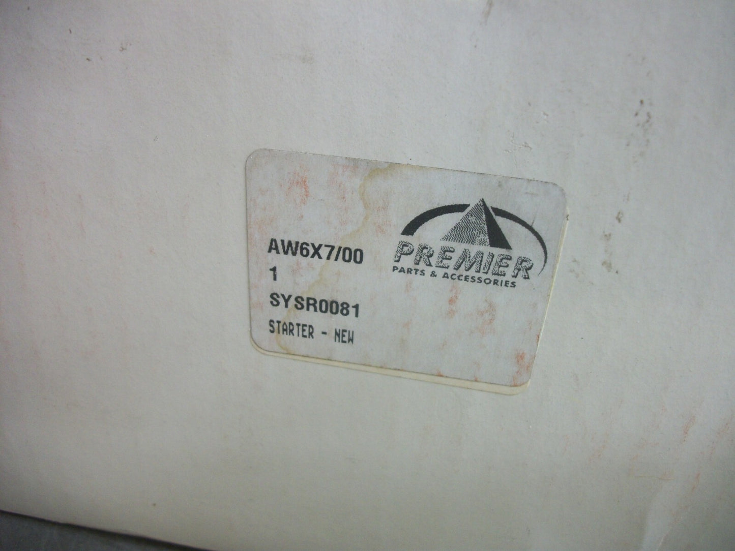 PREMIER FORKLIFT STARTER SYSR0081 NIB