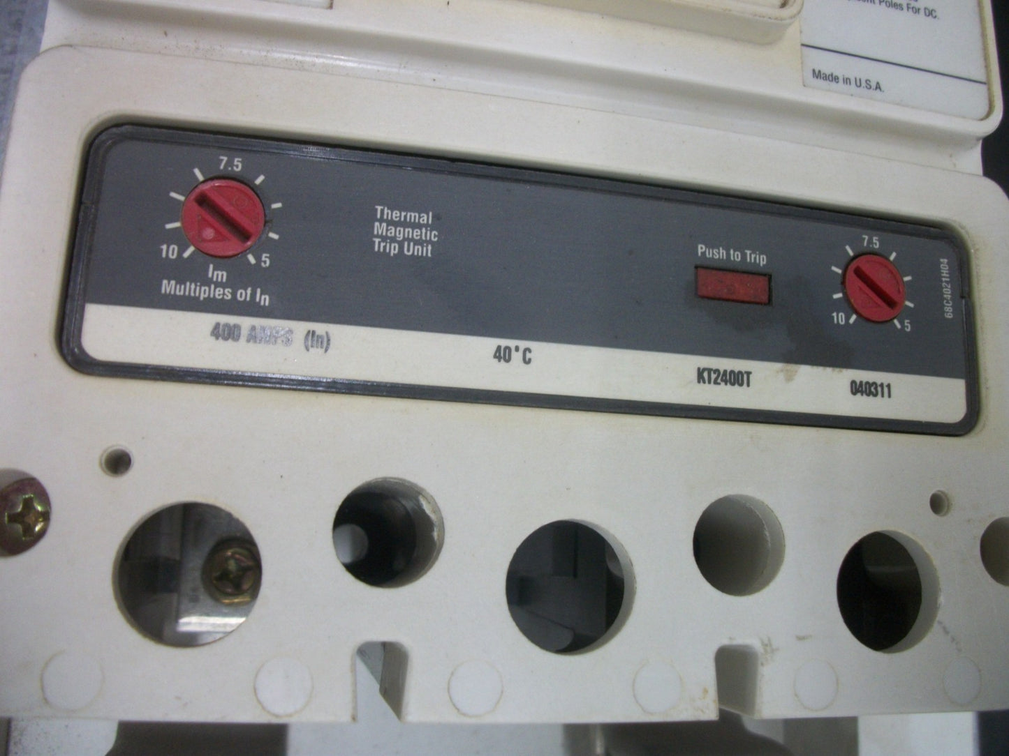 CUTLER-HAMMER PANELBOARD INTERIOR DK2400W 400AMP 240VOLT 1PH W/400A MAIN