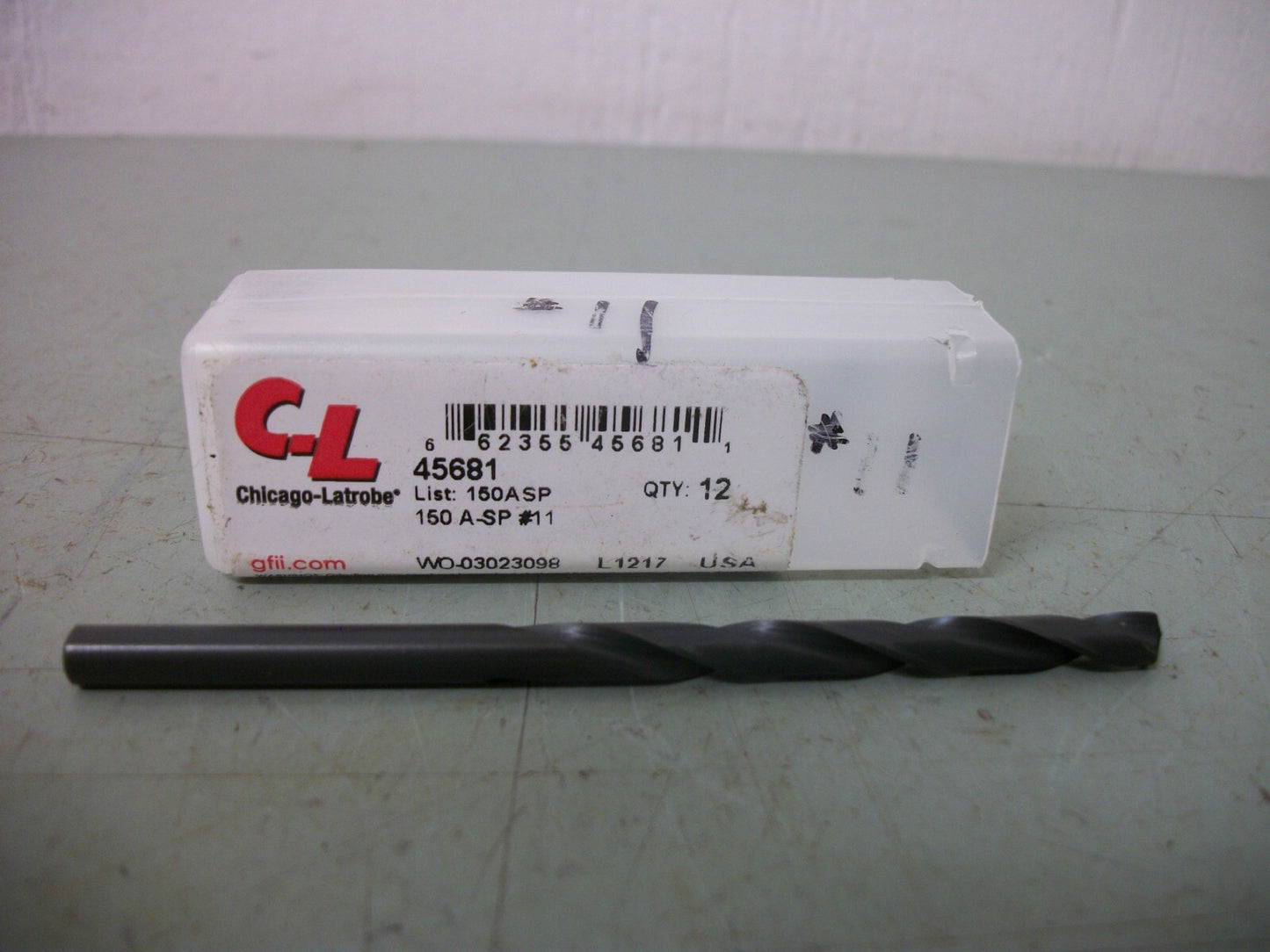 CHICAGO-LATROBE LOT OF 12 #11 3-1/2" OAL HIGH SPEED STEEL JOBBER DRILL 45681 NEW