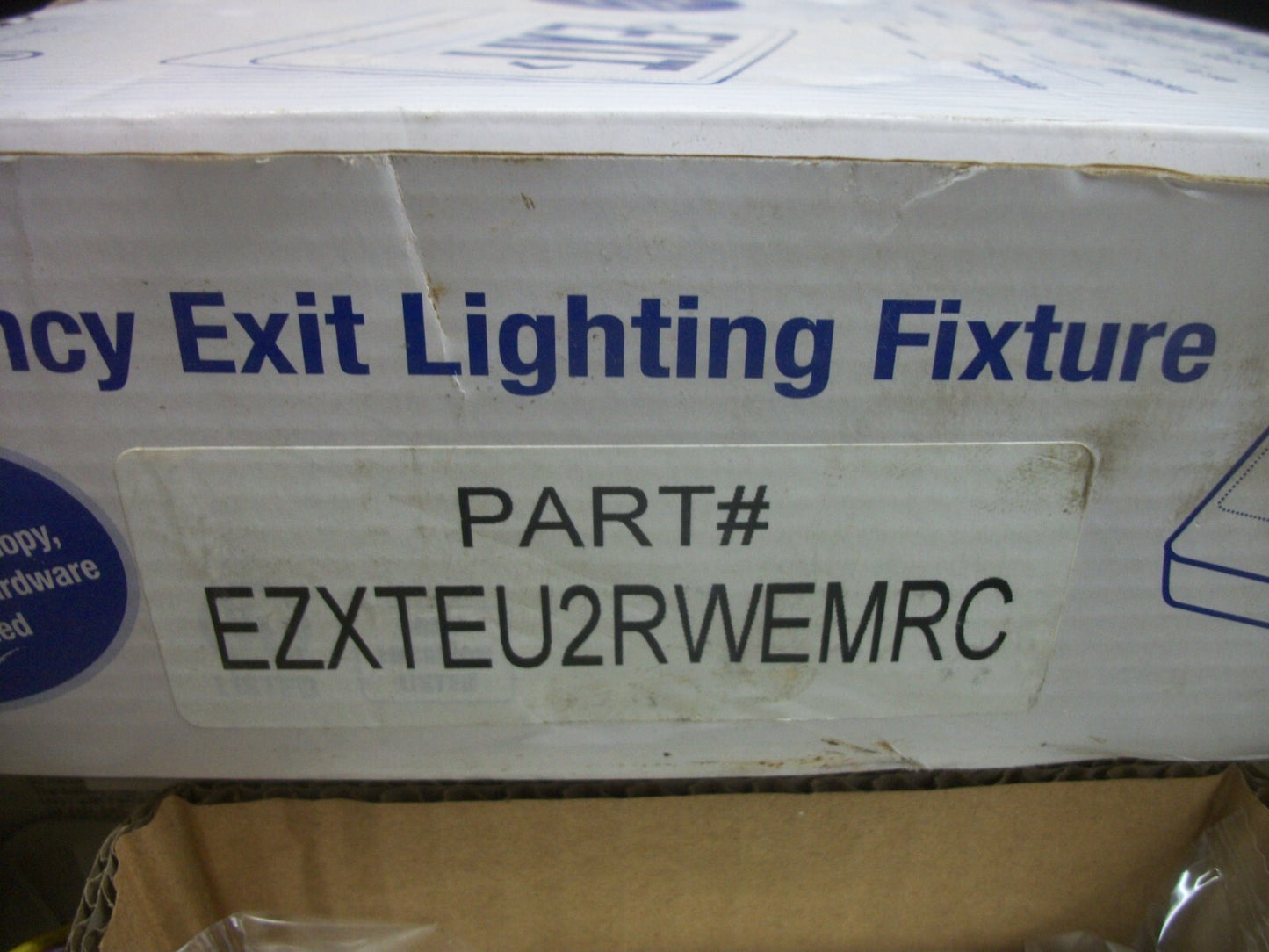 UNIVERSAL EMERGENCY EXIT LIGHTING FIXTURE EZXTEU2RWEMRC NIB
