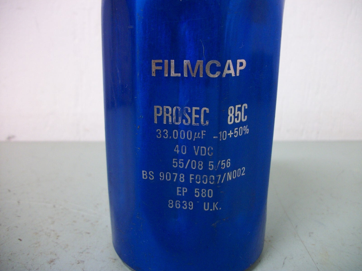 PROSEC FILMCAP 85C 33,000uF CAPACITOR BS 9078 F0007/N002 40VDC