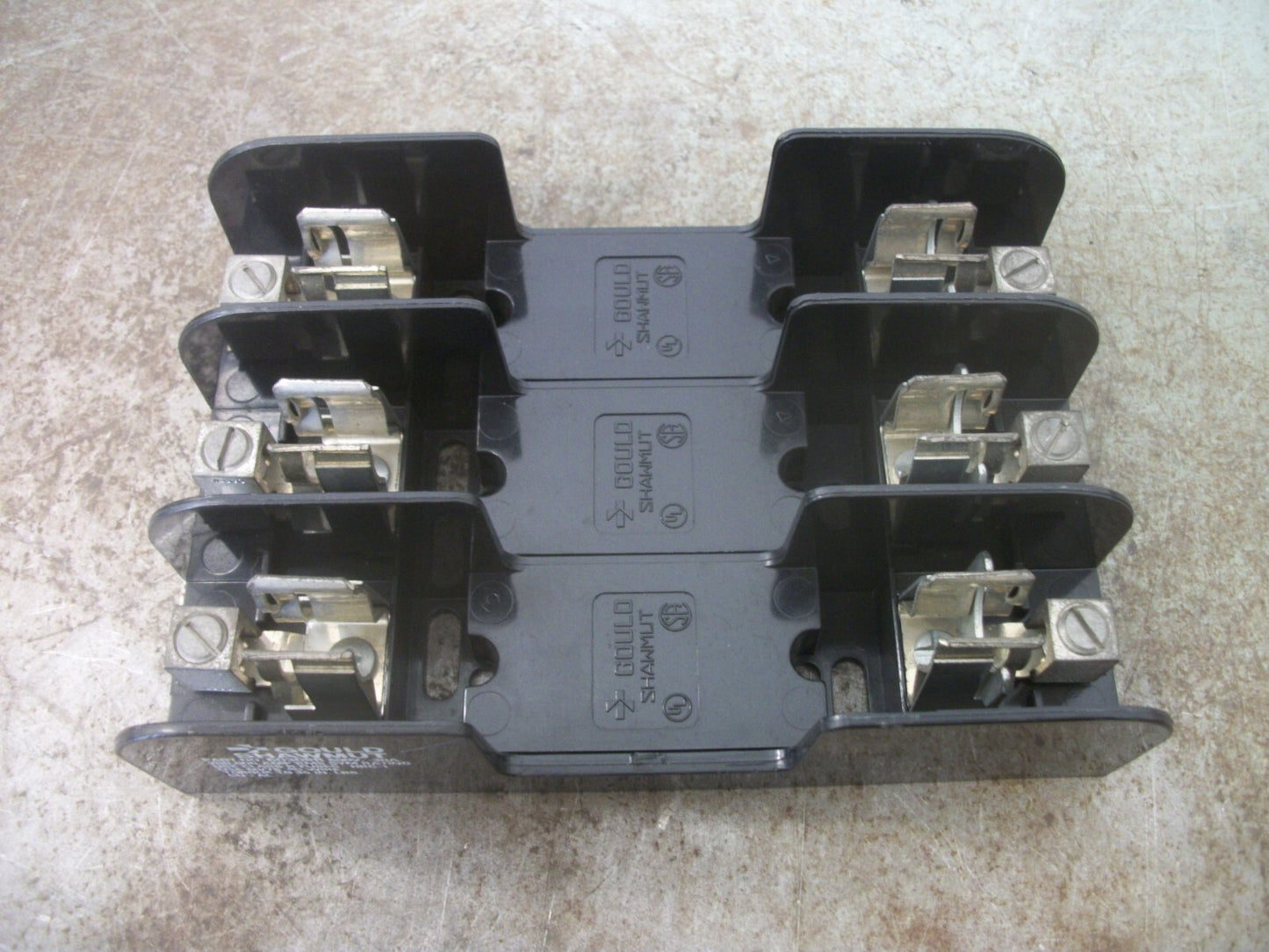 GOULD SHAWMUT CLASS R FUSEHOLDER 60308R 30AMP 600VOLT 3POLE NOB