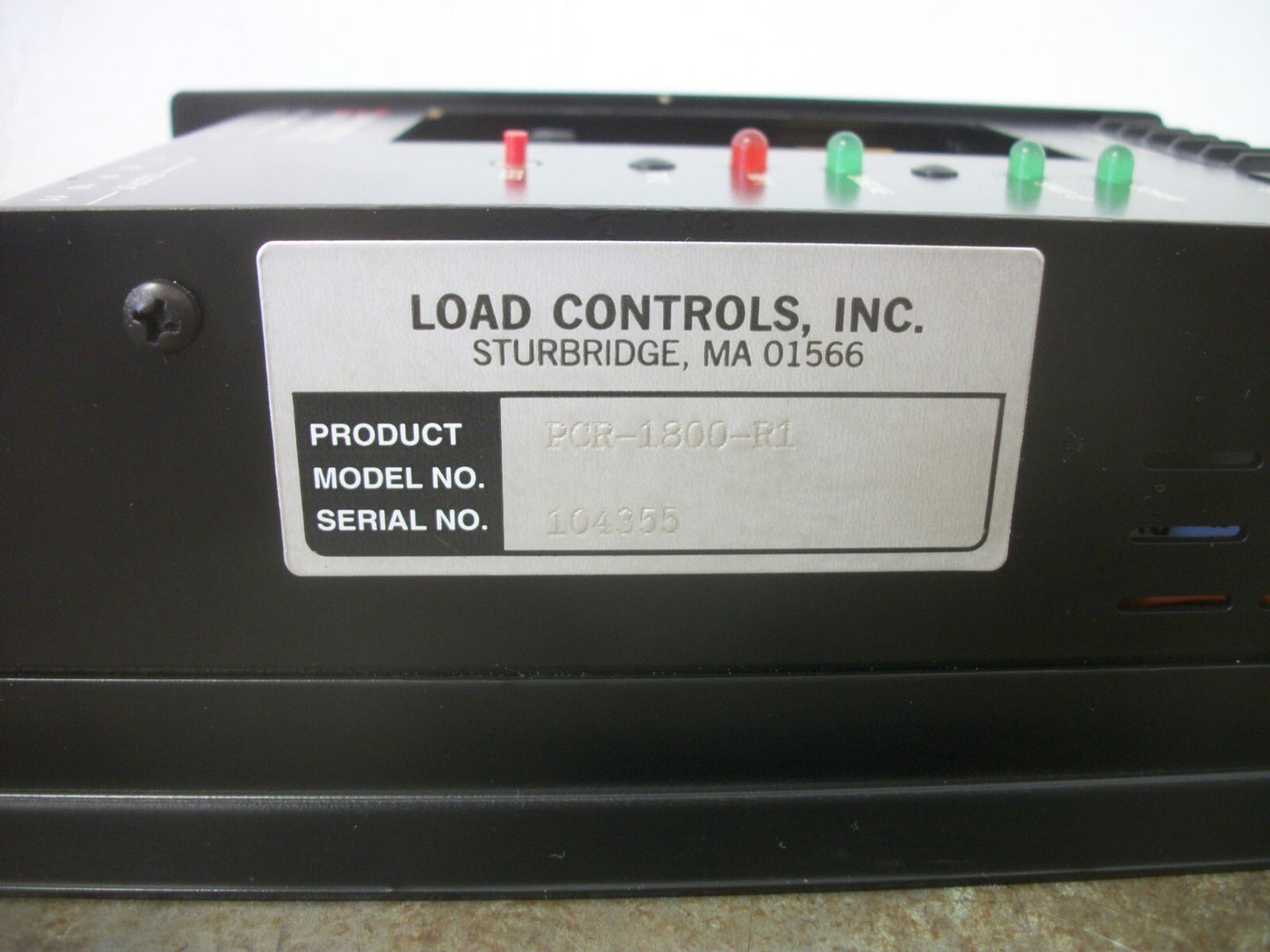 LOAD CONTROLS INC LOAD MONITOR UNIT PCR-1800-R1