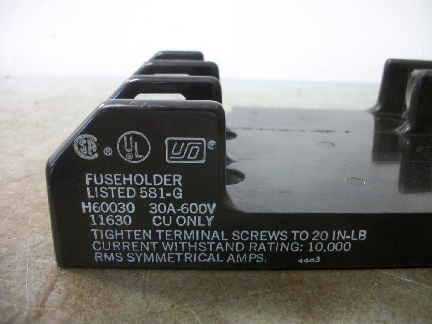 USD 581-G FUSEHOLDER H60030 30AMP 600VOLT 3POLE