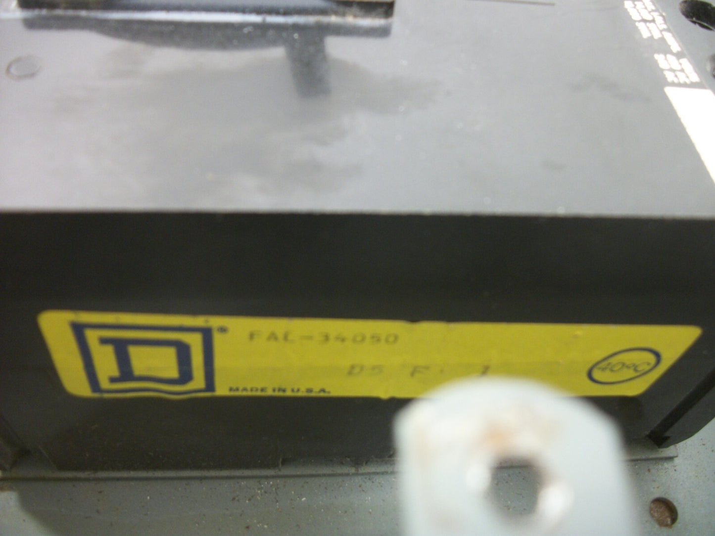 SQUARE D FA100S ENCL CIRCUIT BREAKER FAL34050 50AMP 480VOLT 3POLE REFURB