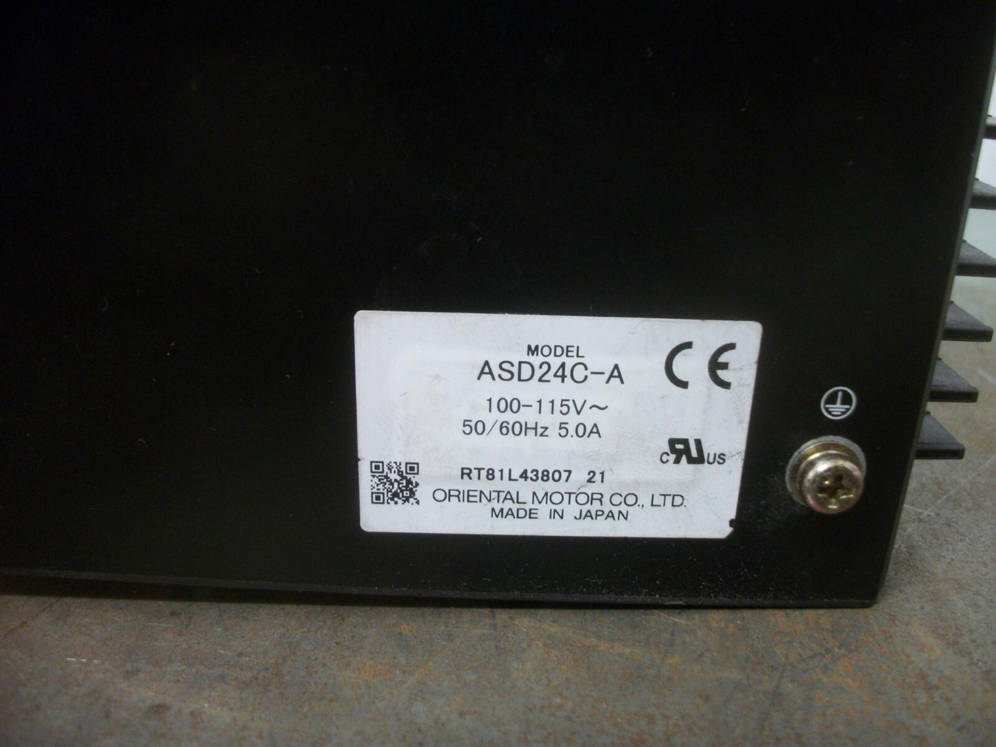 ORIENTAL MOTOR VEXTA SERVO DRIVE ASD24C-A 100-115VAC 5AMP