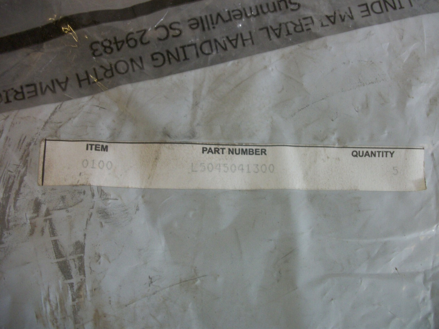 LINDE LOT OF 5 WEAR DISCS L5045041300 NEW