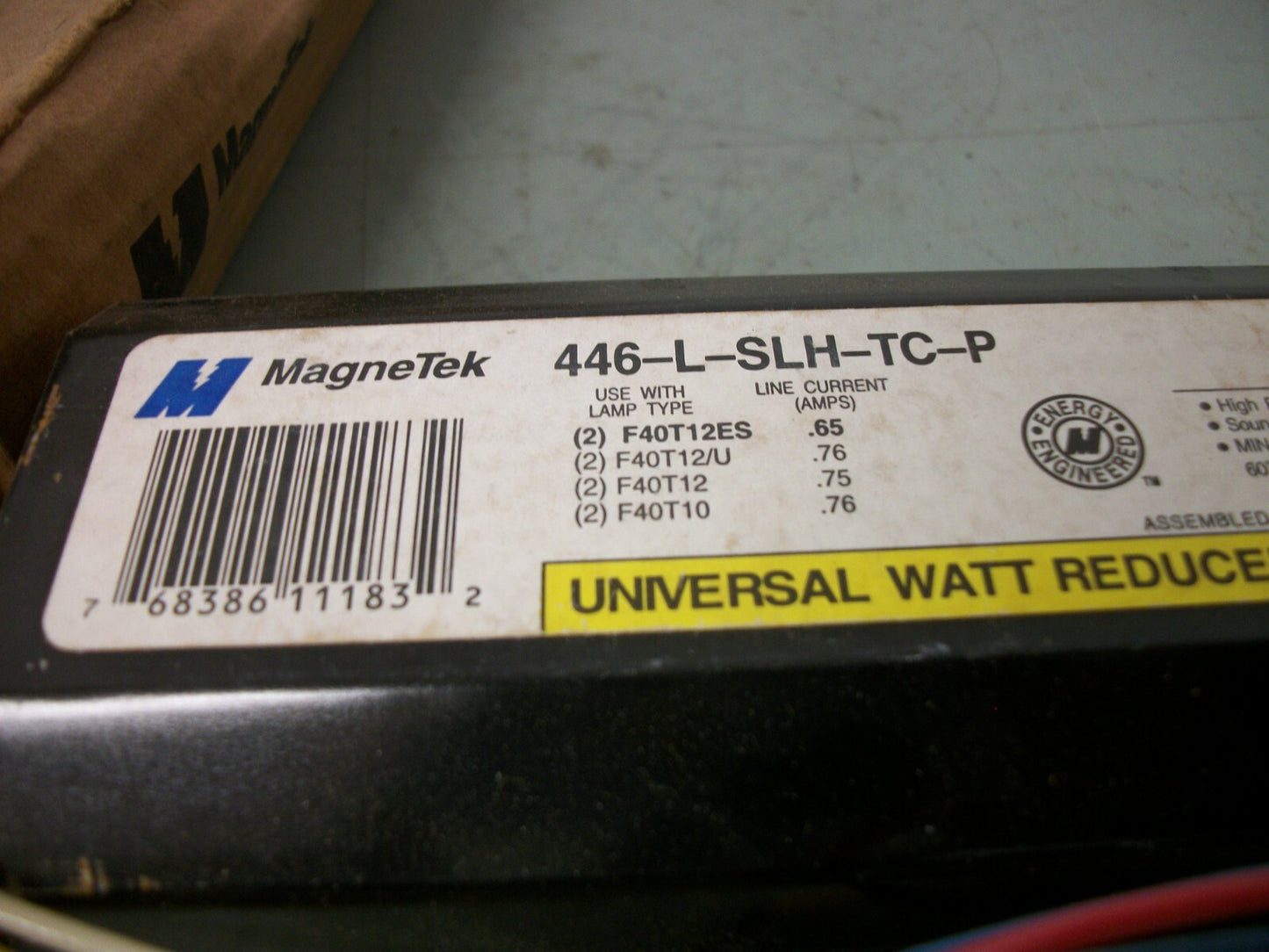 MAGNETEK UNIVERSAL BALLAST 446LSLHTCP 120VOLT NIB