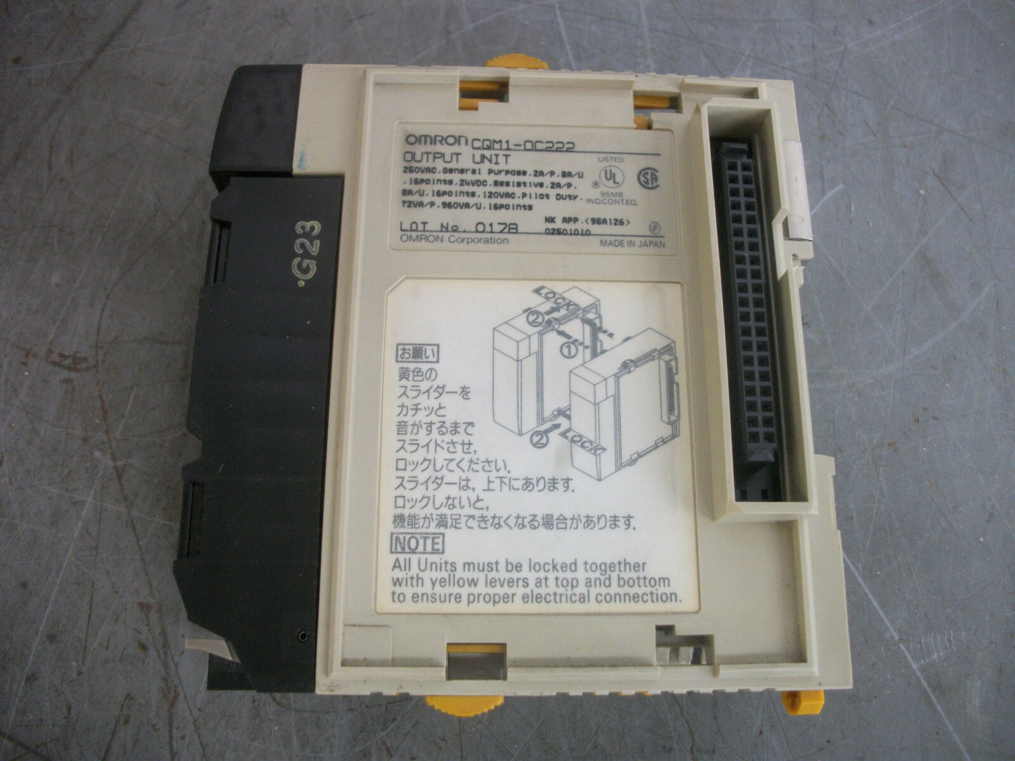 OMRON OUTPUT UNIT CQM1-OC222