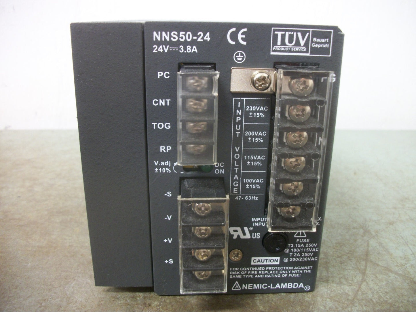 NEMIC-LAMBDA LINEAR POWER SUPPLY NNS50-24 24VDC 3.8AMP