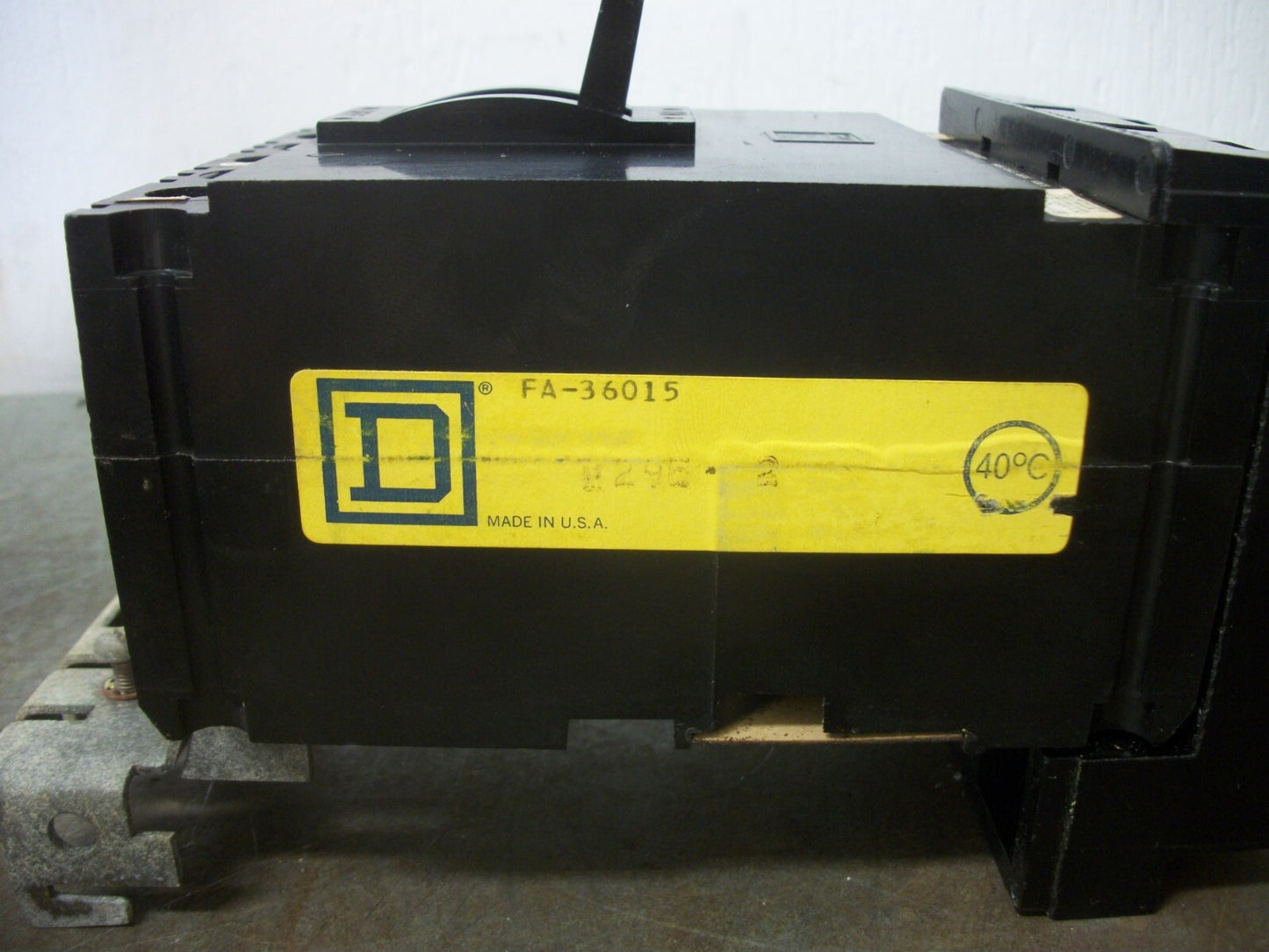 SQUARE D I-LINE FA CIRCUIT BREAKER FA36015 15AMP 600VOLT 3POLE BLACK