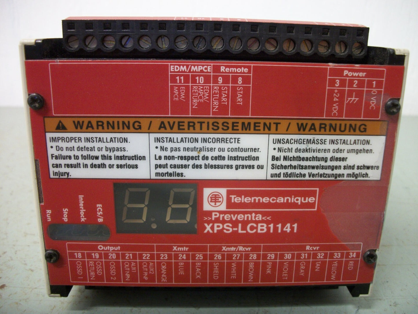 TELEMECANIQUE SAFETY CONTROLLER XPS-LCB1141