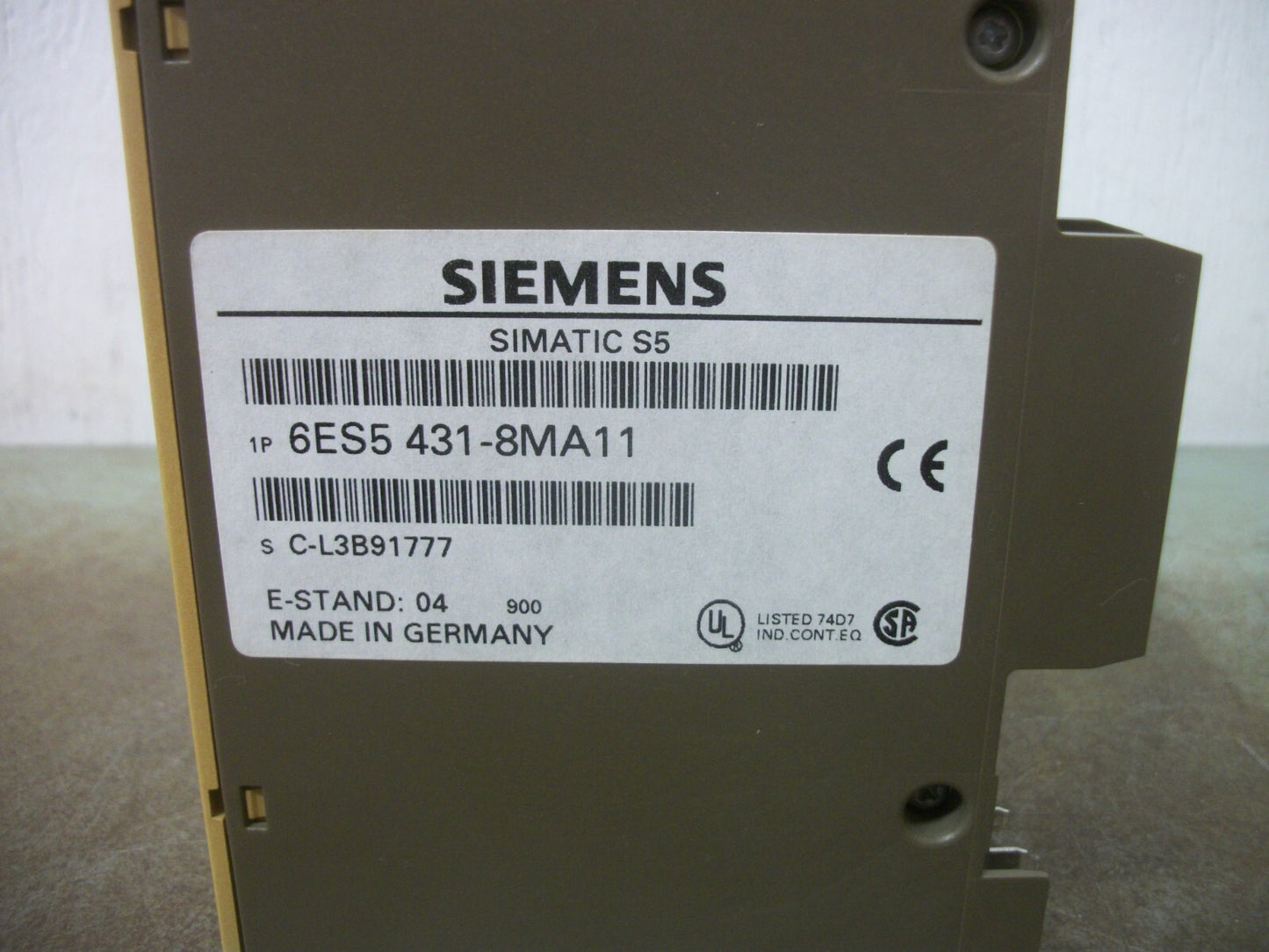 SIEMENS SIMATIC S5 DIGITAL INPUT MODULE 6ES5431-8MA11