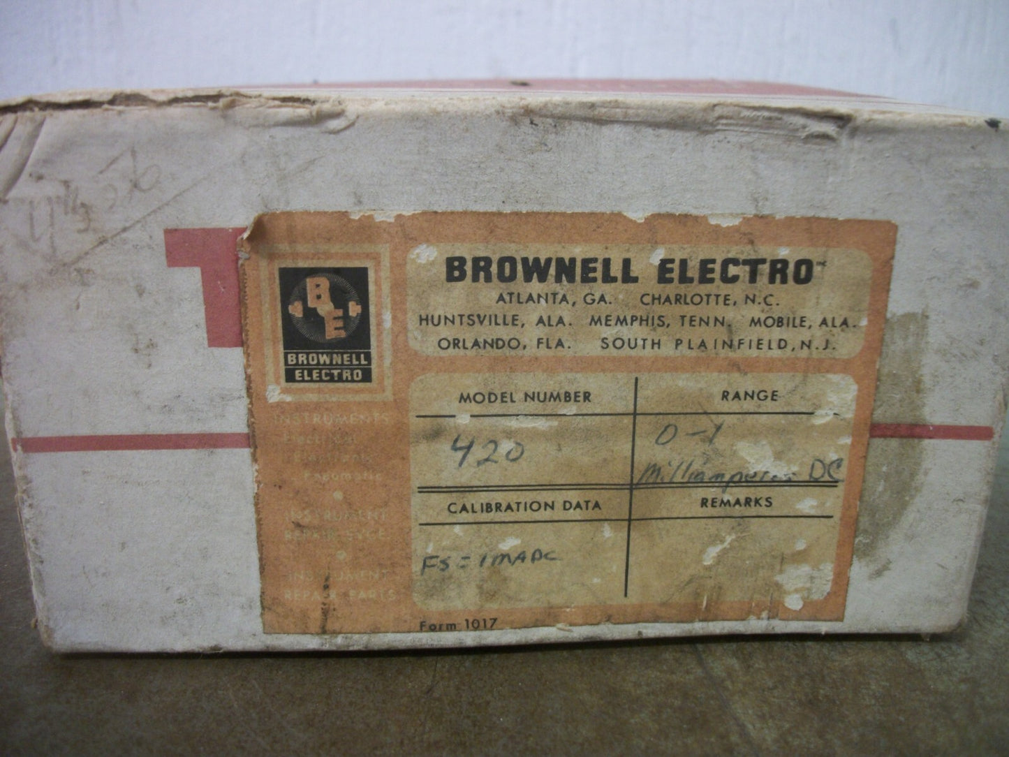 TRIPLETT ARTOS % OVERFEED PANEL METER MODEL 420 NIB