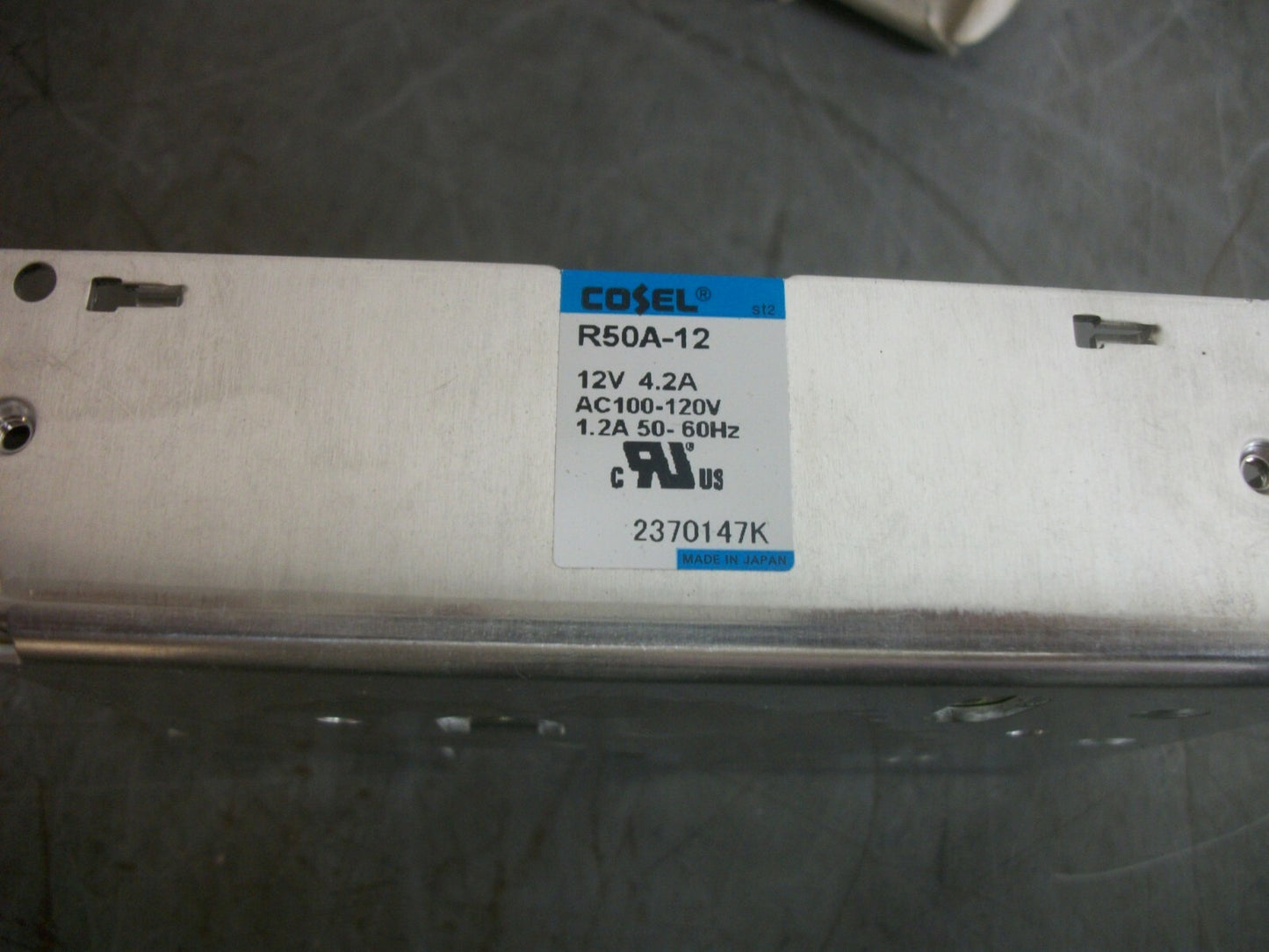 COSEL R50A POWER SUPPLY R50A-12 12VOLT 4.2AMP NIB