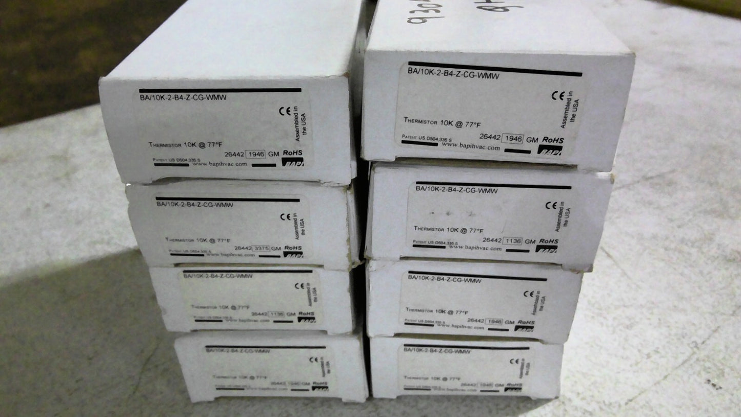 BAPI LOT OF 8 ROOM TEMPERATURE SENSORS BA/10K-2-B4-Z-CG-WMW NIB