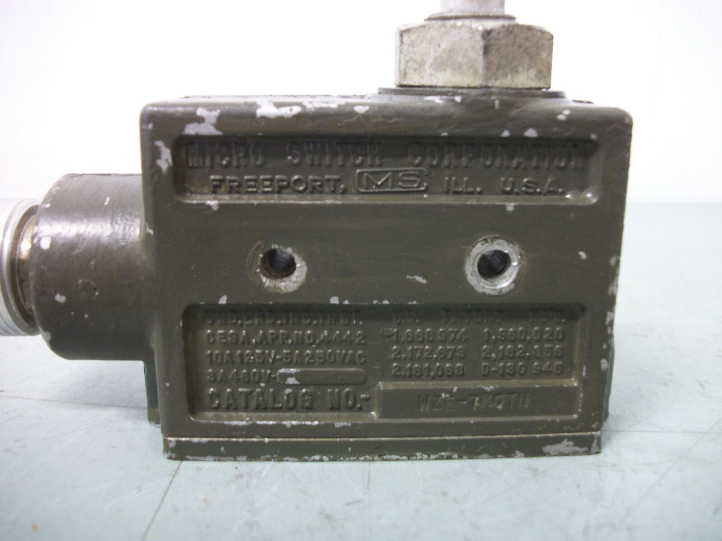 HONEYWELL MICRO SWITCH LIMIT SWITCH WZE-7RQTN