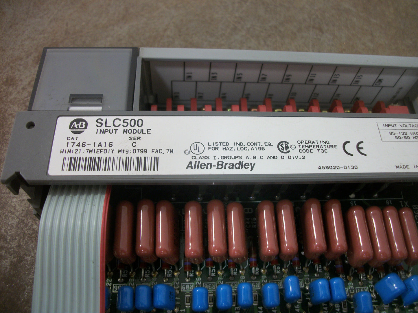 ALLEN-BRADLEY SLC 500 INPUT MODULE 1746-IA16