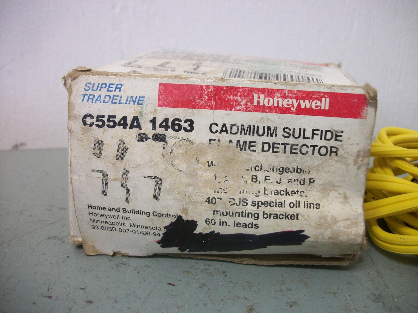 HONEYWELL CADMIUM SULFIDE FLAME DETECTOR C554A1463 NIB