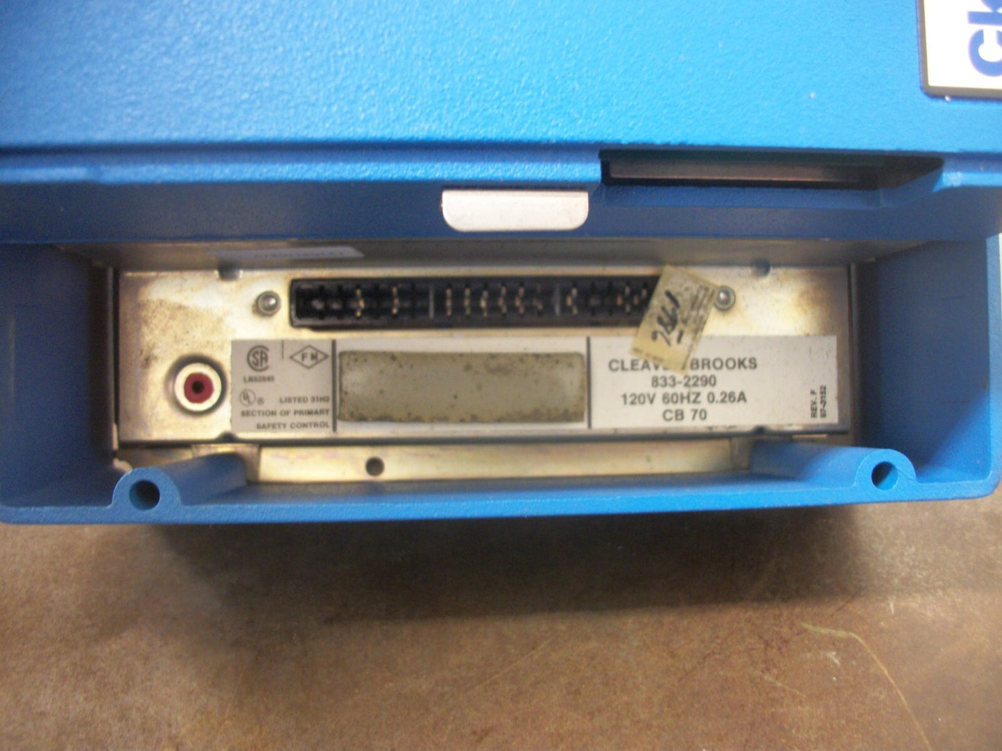 CLEAVER BROOKS CB70 COMPUTERIZED BURNER CONTROL 833-2290 120VOLT NIB