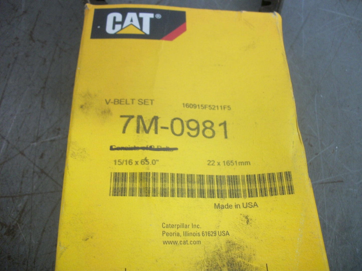 CAT V-BELT 7M-0981 NEW