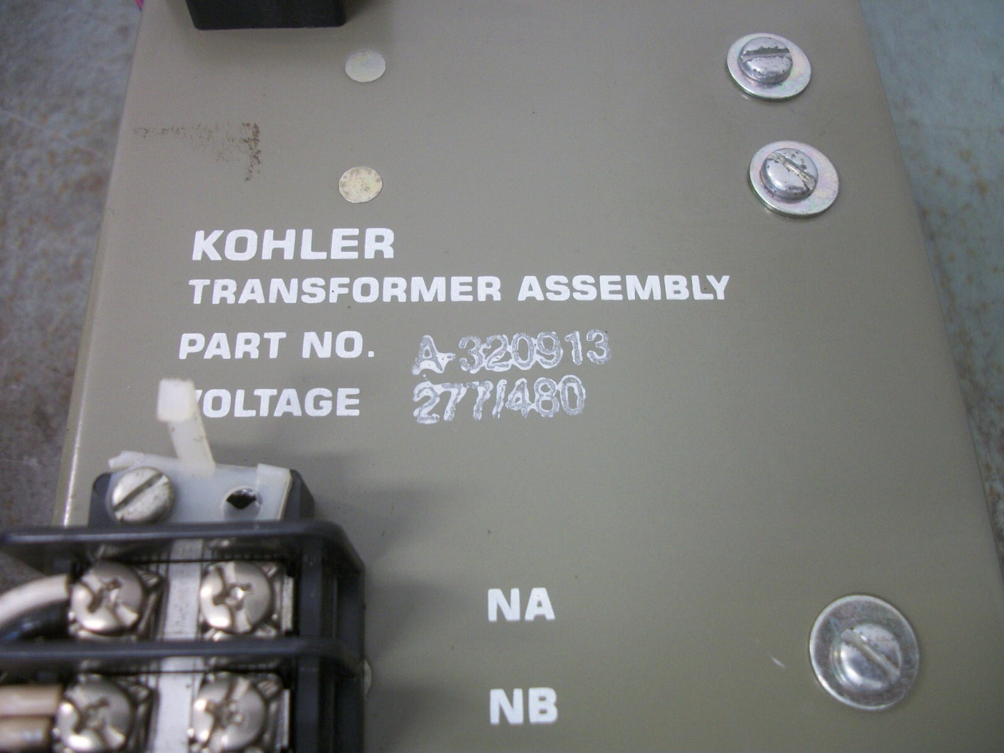KOHLER POWER SYSTEMS TRANSFORMER ASSEMBLY A-320913
