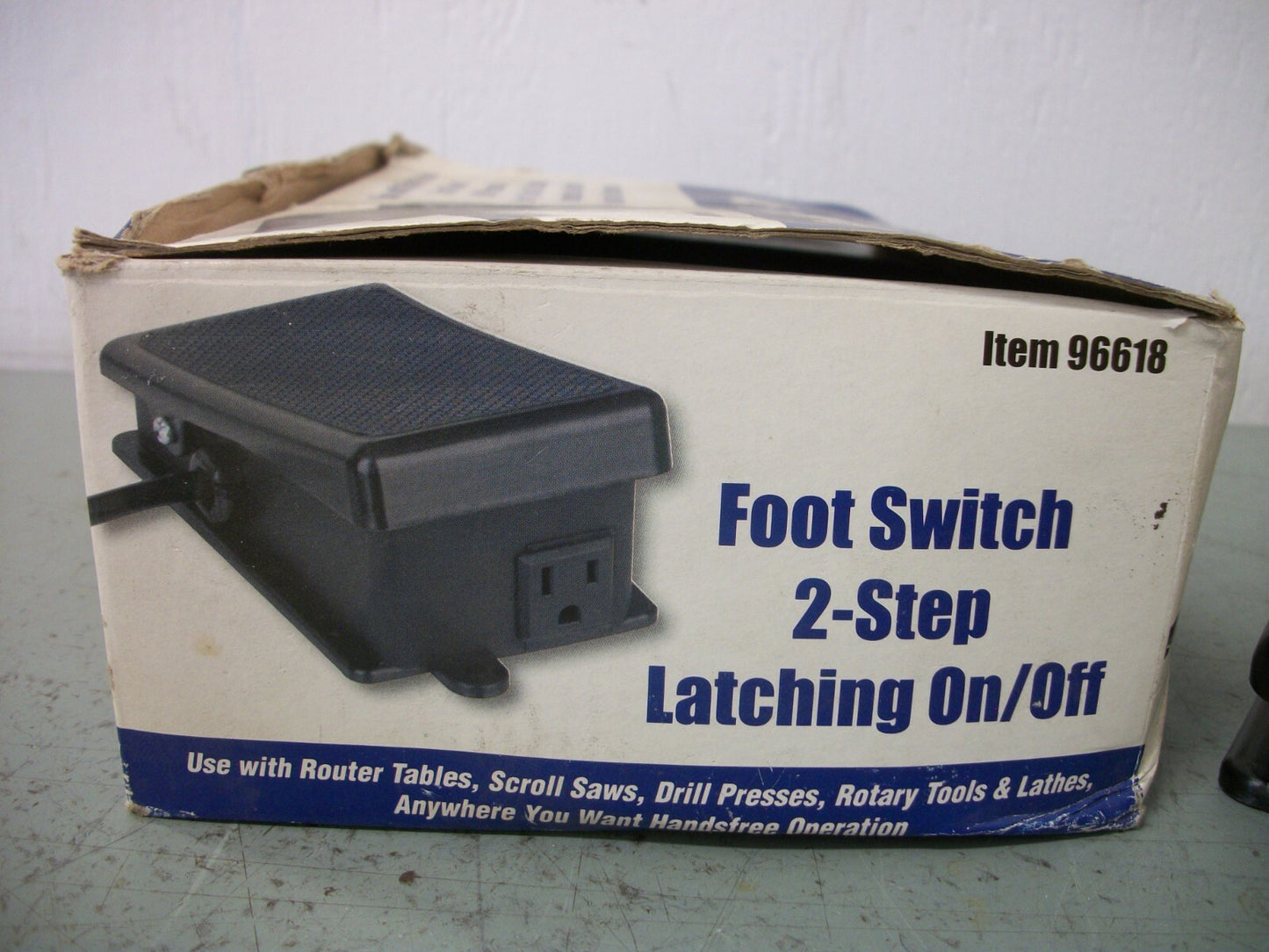 HARBOR FREIGHT 2-STEP LATCHING ON/OFF FOOT SWITCH 96618 NIB