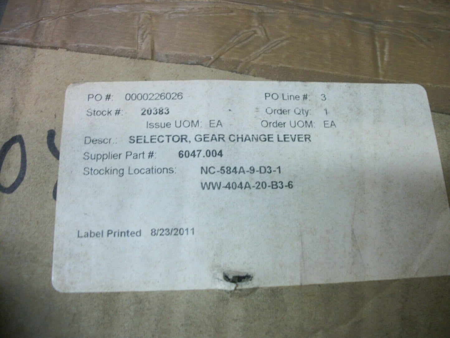 JR SYSTEMS 4-SPEED GEAR SHIFTER 875305 NIB