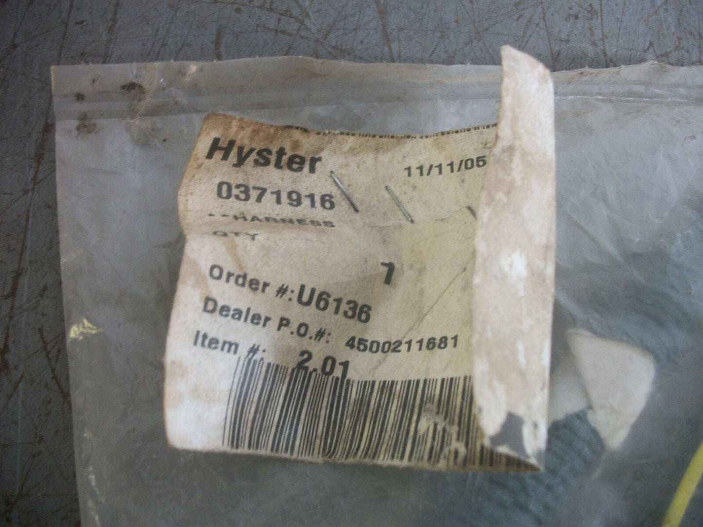 HYSTER WIRING HARNESS 0371916 NEW