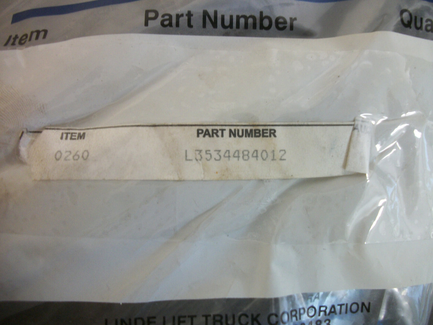 LINDE LOT OF 2 FLEXIBLE HOSES L3534484012 NEW