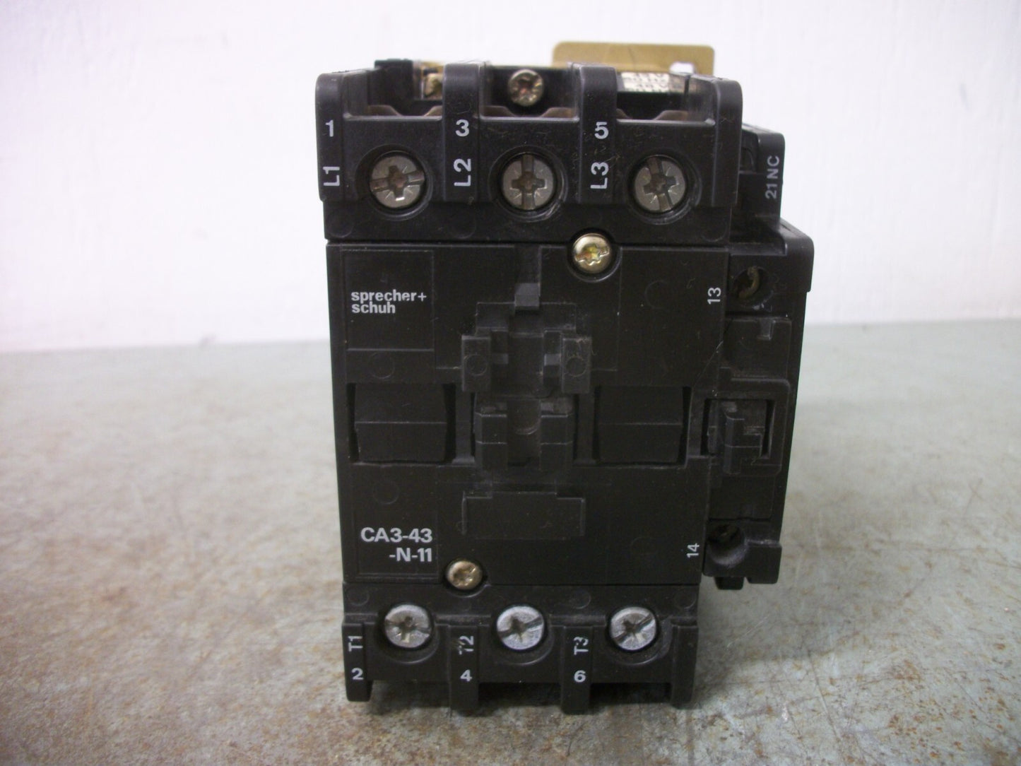 SPRECHER+SCHUH CONTACTOR CA3-43-N-11 45AMP 48VCOIL 3PH 600V 40HP