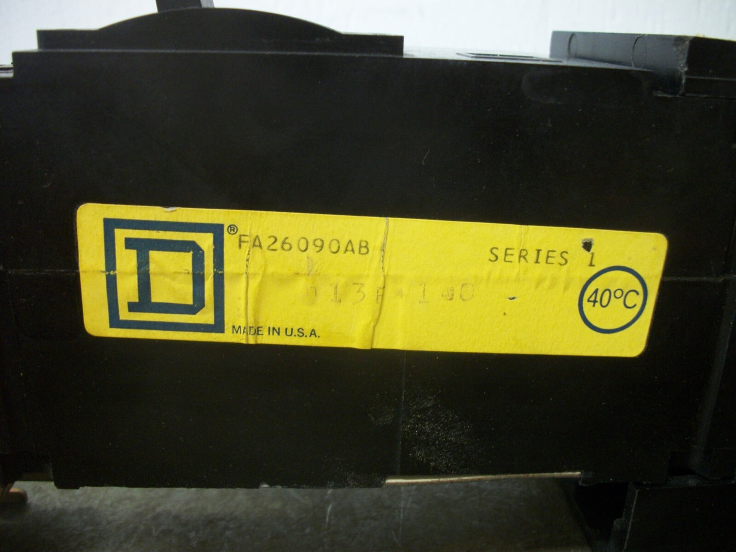 SQUARE D I-LINE FA CIRCUIT BREAKER FA26090AB 90AMP 600VOLT 2POLE BLACK