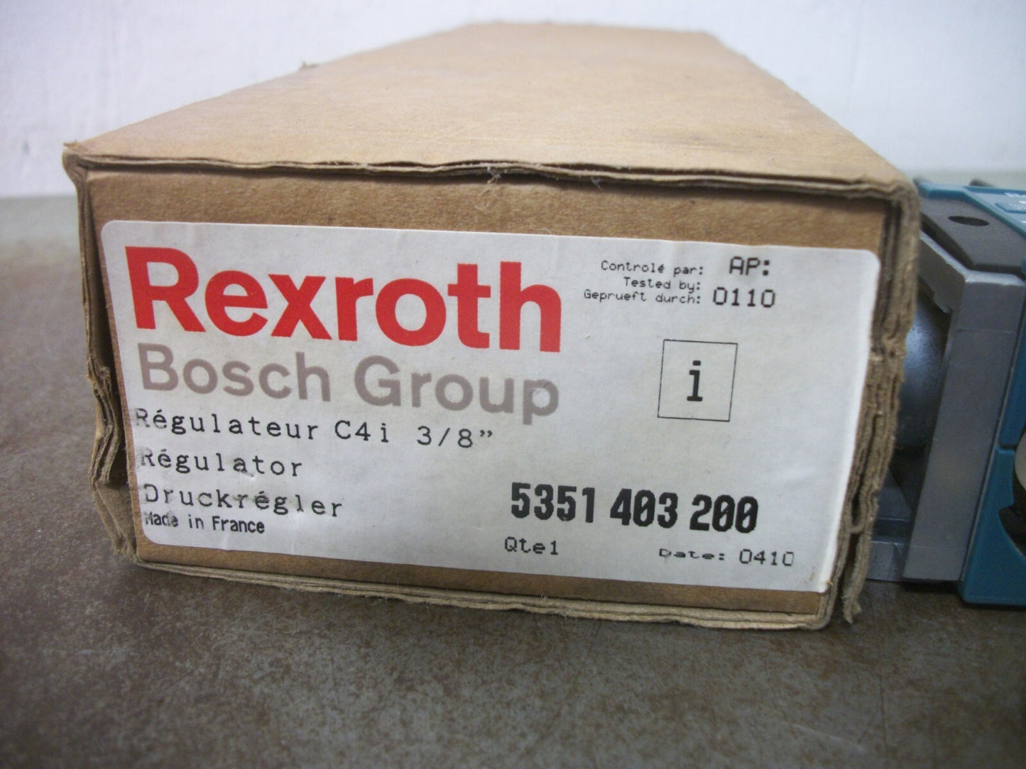 REXROTH 3/8" PNEUMATIC PRESSURE REGULATOR 5351403200 12BAR NIB