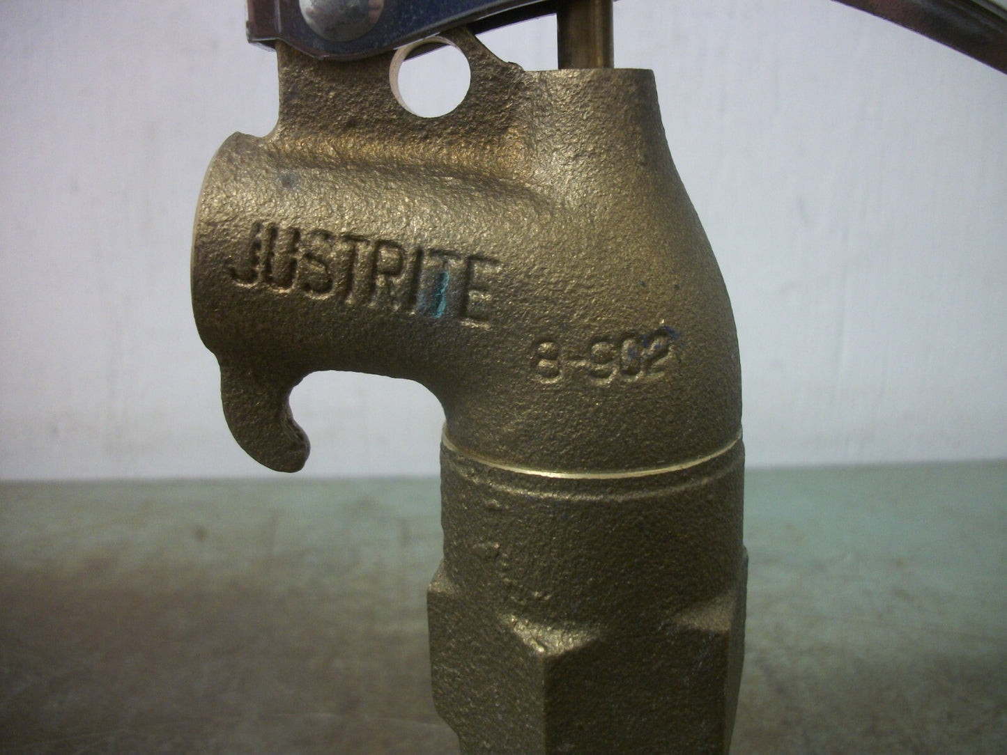 JUSTRITE BRASS SAFETY DRUM PETROLEUM GAS FAUCET SPIGOT 8-902 NOB
