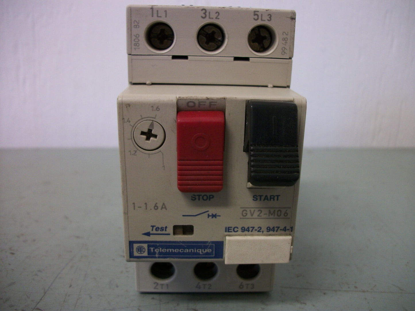 TELEMECANIQUE MOTOR CIRCUIT BREAKER GV2M06 1-1.6AMP