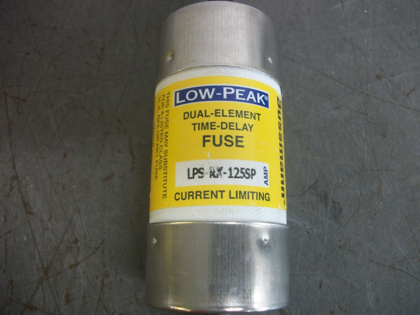 BUSSMANN LOW-PEAK FUSE LPS-RK-125SP 125AMP 600VOLT