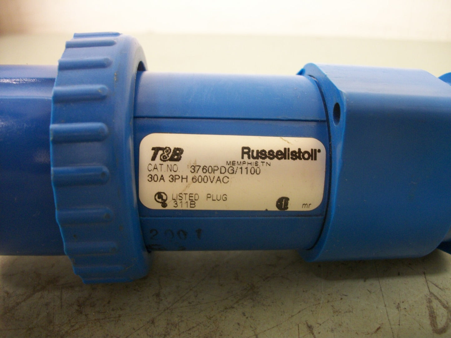 THOMAS & BETTS RUSSELLSTOLL PLUG & SLEEVE 3760PDG/1100 30AMP 600VOLT 3PH 4W