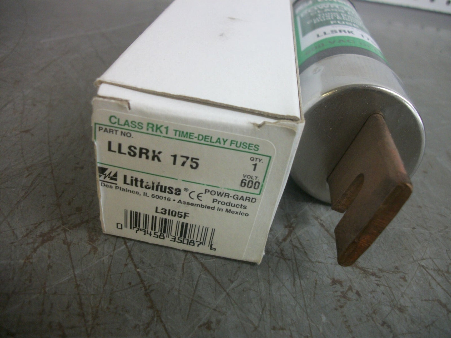 LITTELFUSE POWR-GARD FUSE LLSRK175 175AMP 600VOLT NIB