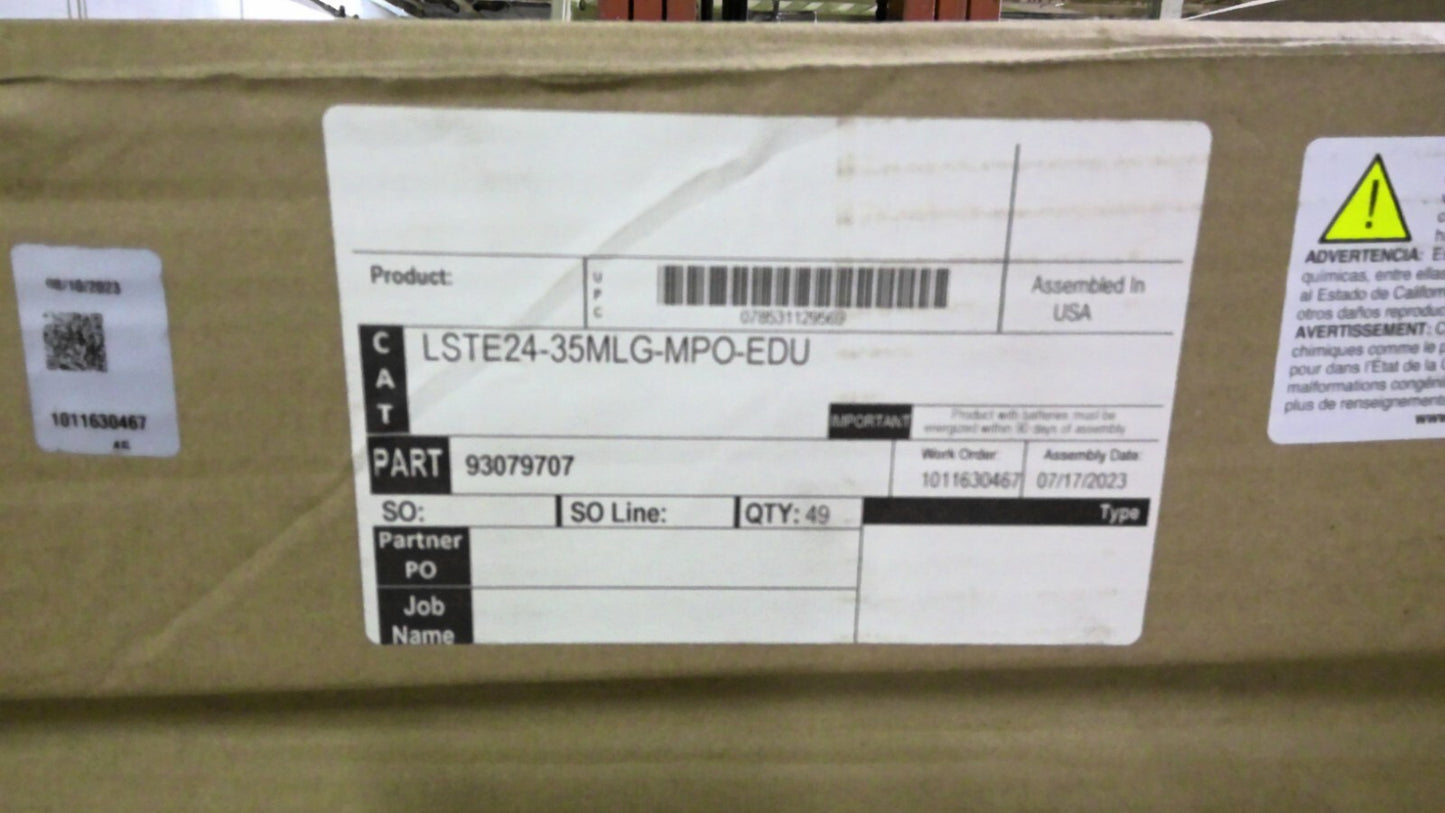 COLUMBIA 93079707 48" X 24" RECESSED TROFFER LSTE24-35MLG-MPO-EDU