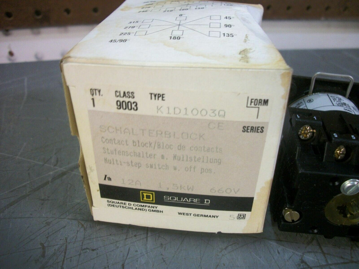 SQUARE D CONTACT BLOCK K1D1003Q
