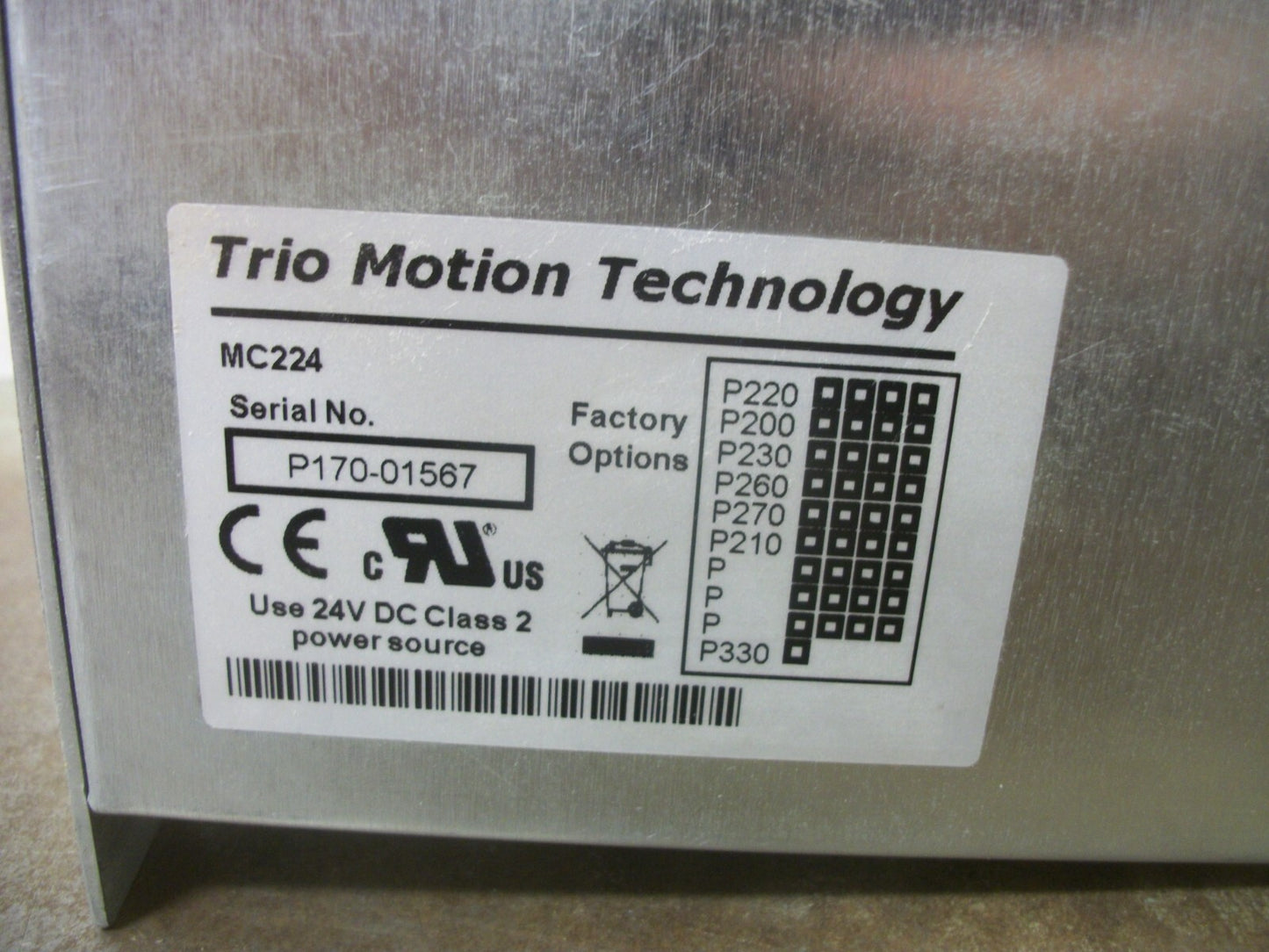 TRIO MOTION TECHNOLOGY MOTION COORDINATOR MC224