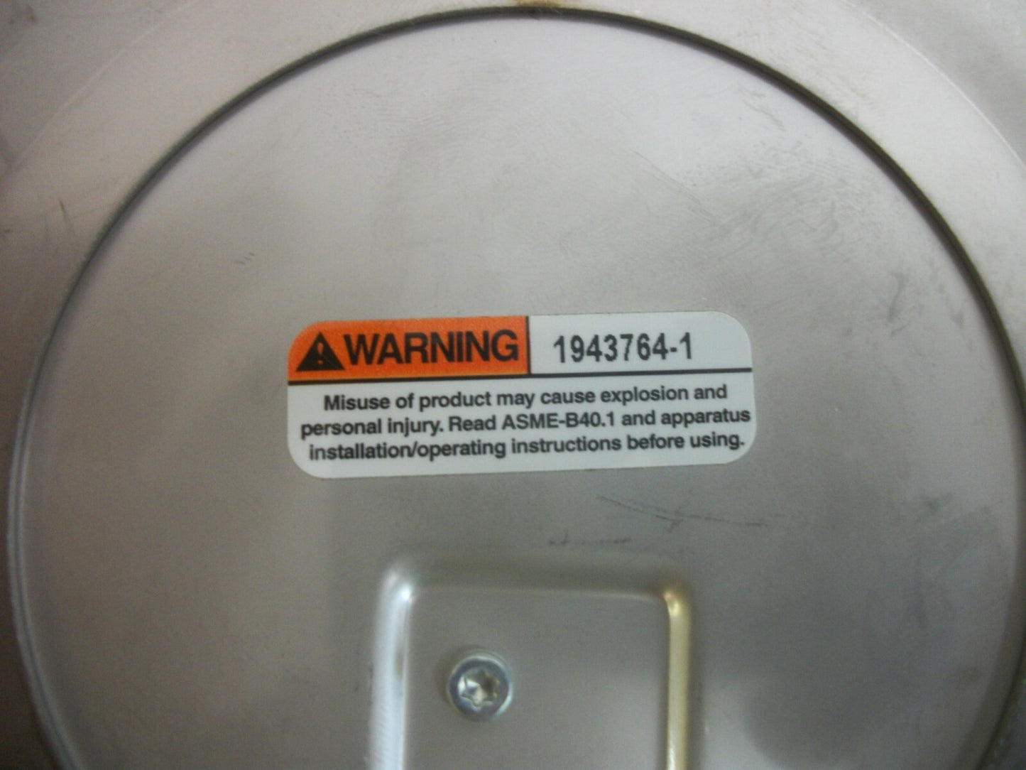 WEISS INSTRUMENT PNEUMATIC PRESSURE GAUGE 1943764-1 20-160PSI 100-1100Kpa NOB