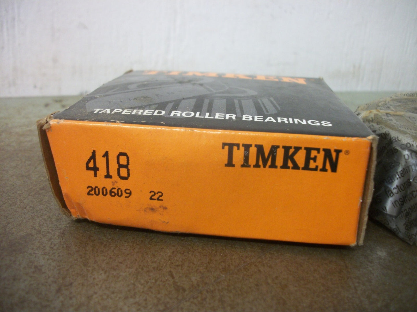 TIMKEN TAPERED ROLLER CONE BEARING 418 NIB
