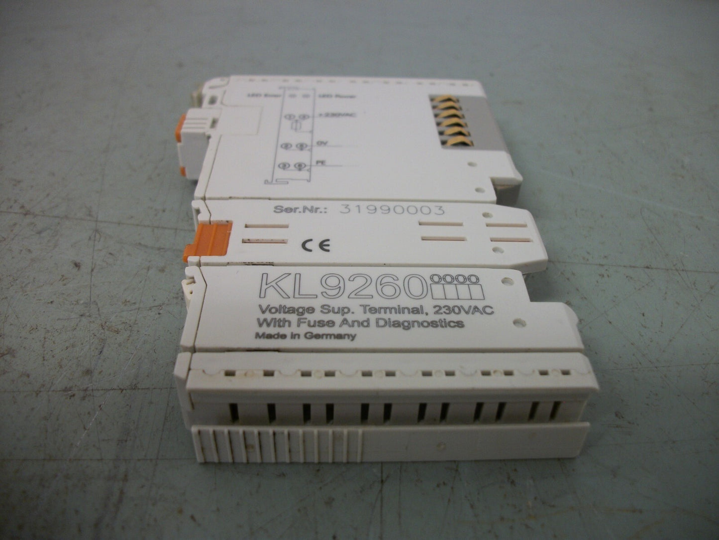 BECKHOFF 230VAC VOLTAGE SUPPLY TERMINAL MODULE KL9260