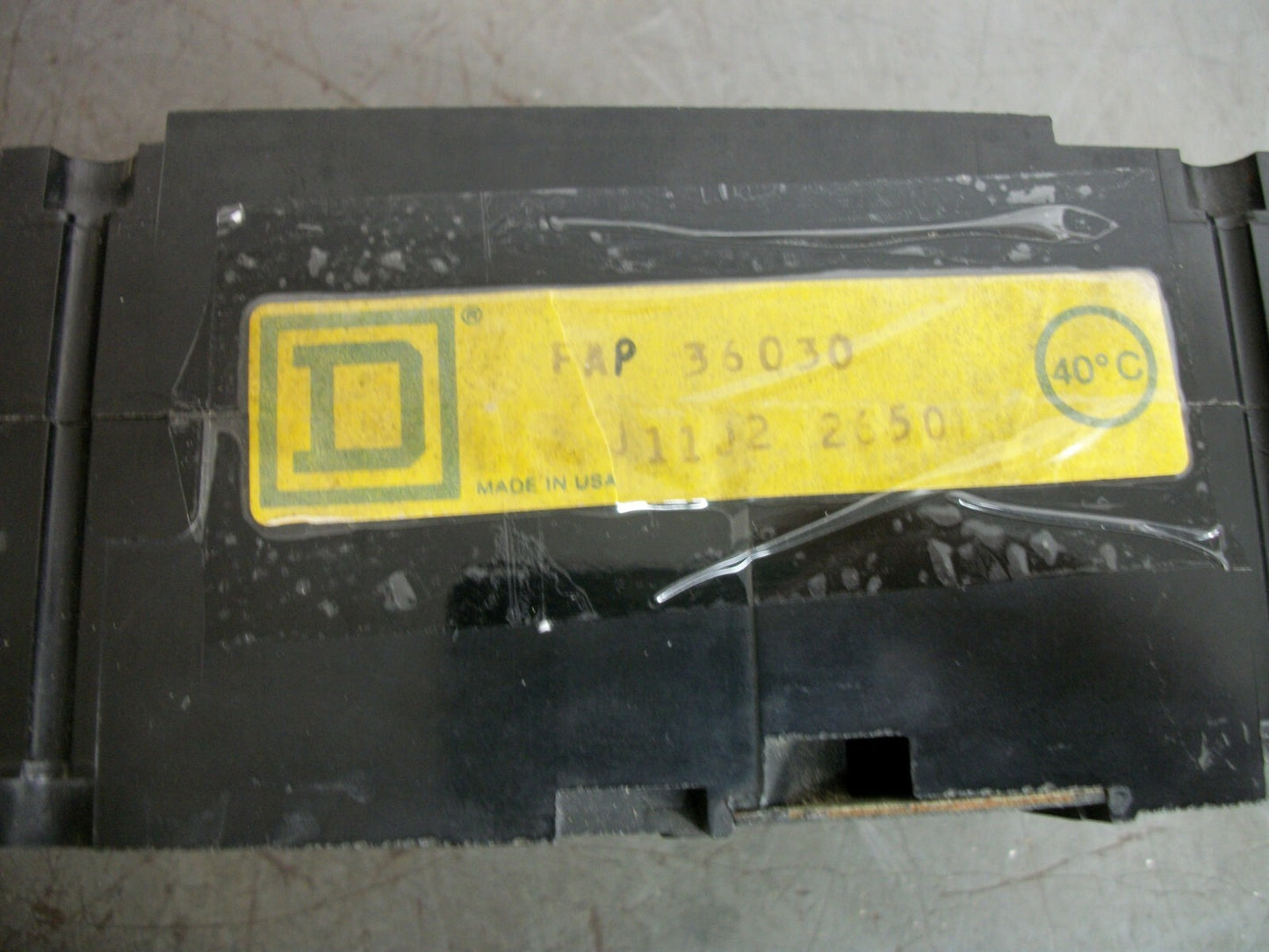 SQUARE D FAP CIRCUIT BREAKER FAP36030 30AMP 600VOLT 3POLE BLACK