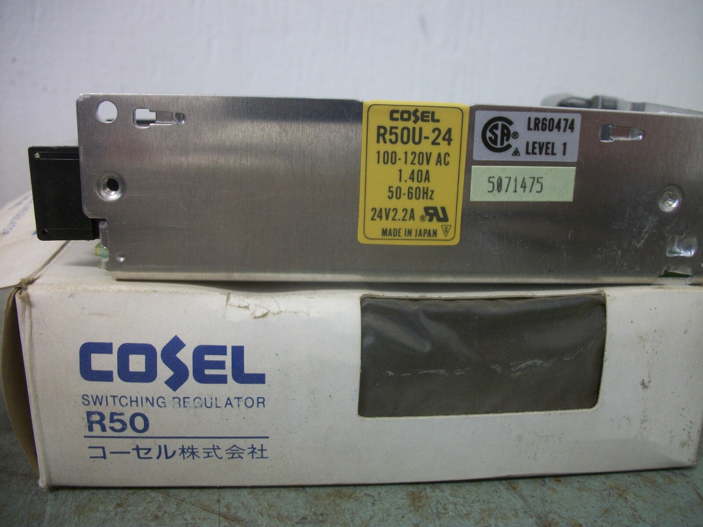 COSEL SWITCHING REGULATOR POWER SUPPLY R50U-24 24VDC 2.2AMP NIB