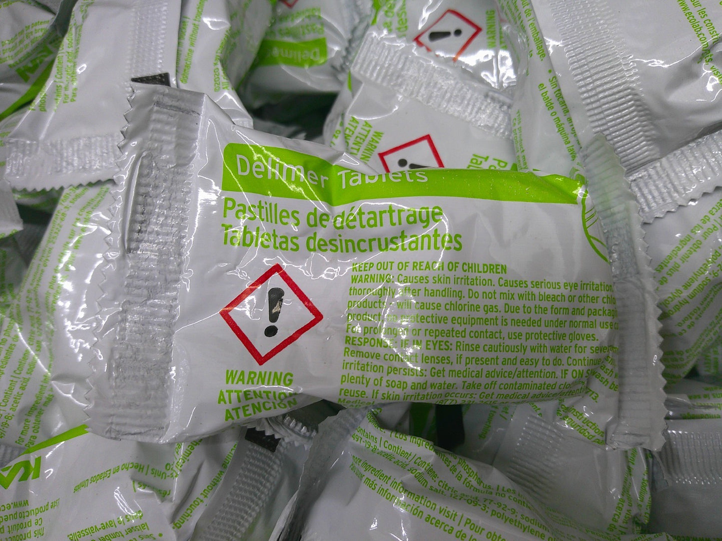 KAY BOX OF 98 1.4oz. MACHINE EQUIPMENT DELIMER TABLETS NIB